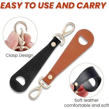 Travel Hat Clip Leather Simple Golf Baseball Hat Clip Summer Hat Strap Towel Glove Storage Wallet Buckle Hands - free Latch Clip - Checkouts UK