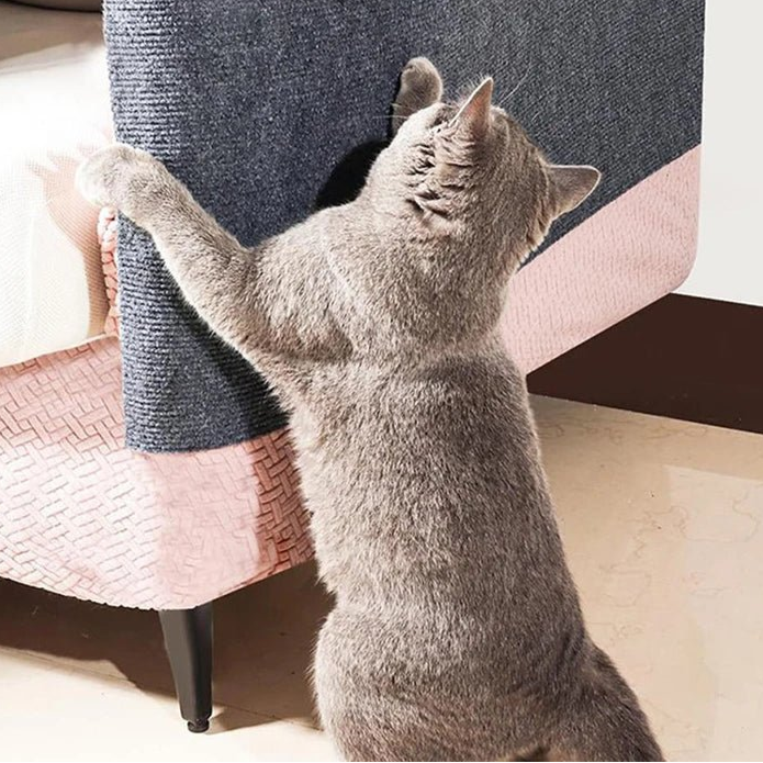 Trimmable Self - Adhesive Cat Scratch Mat – Protect Your Furniture and Walls from Scratching with This Easy - to - Use Solution - Furbury