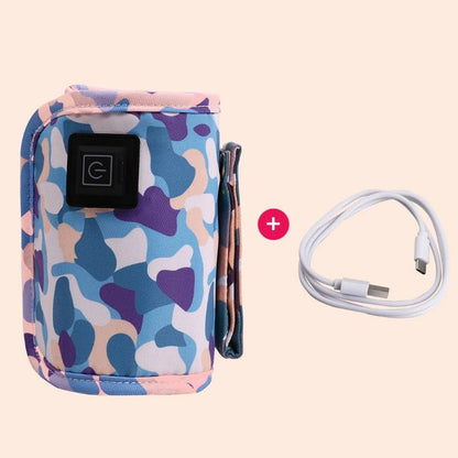 USB Milk Water Warmer Travel Stroller Insulated Bag Baby Nursing Bottle Heater Supplies for Outdoor botella de agua para niños - Checkouts UK