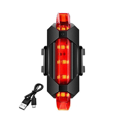 USB Rechargeable Bike Light Set Front Light with Taillight Easy to Install 3 Modes Bicycle Accessories for the Bicycle - Checkouts UK