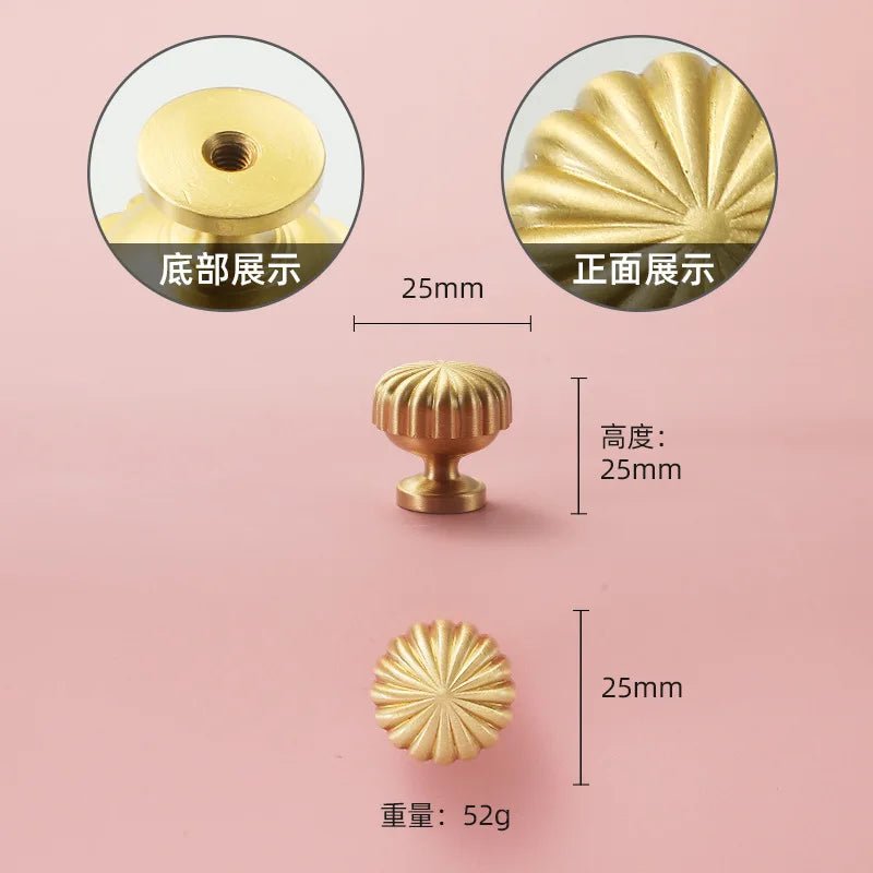 Vintage Brass Furniture Handles Bronze Handles for Cabinets and Drawers Hardware Fitting Kitchen Cabinet Drawer Handles - Checkouts USA