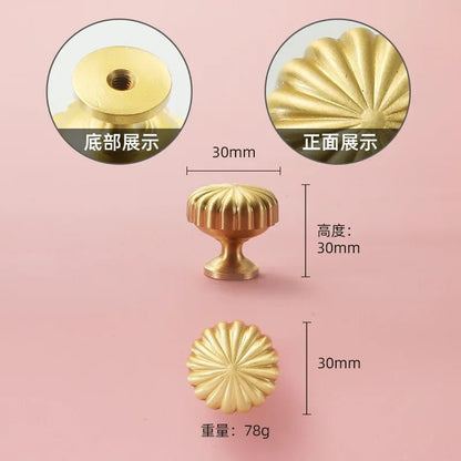 Vintage Brass Furniture Handles Bronze Handles for Cabinets and Drawers Hardware Fitting Kitchen Cabinet Drawer Handles - Checkouts USA