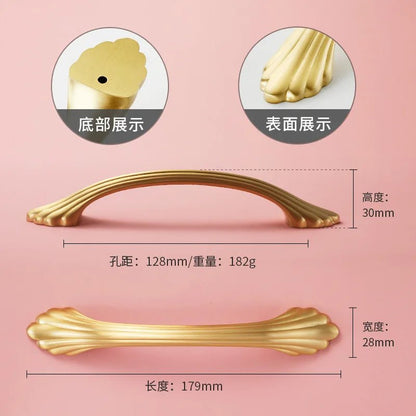 Vintage Brass Furniture Handles Bronze Handles for Cabinets and Drawers Hardware Fitting Kitchen Cabinet Drawer Handles - Checkouts USA