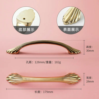 Vintage Brass Furniture Handles Bronze Handles for Cabinets and Drawers Hardware Fitting Kitchen Cabinet Drawer Handles - Checkouts USA