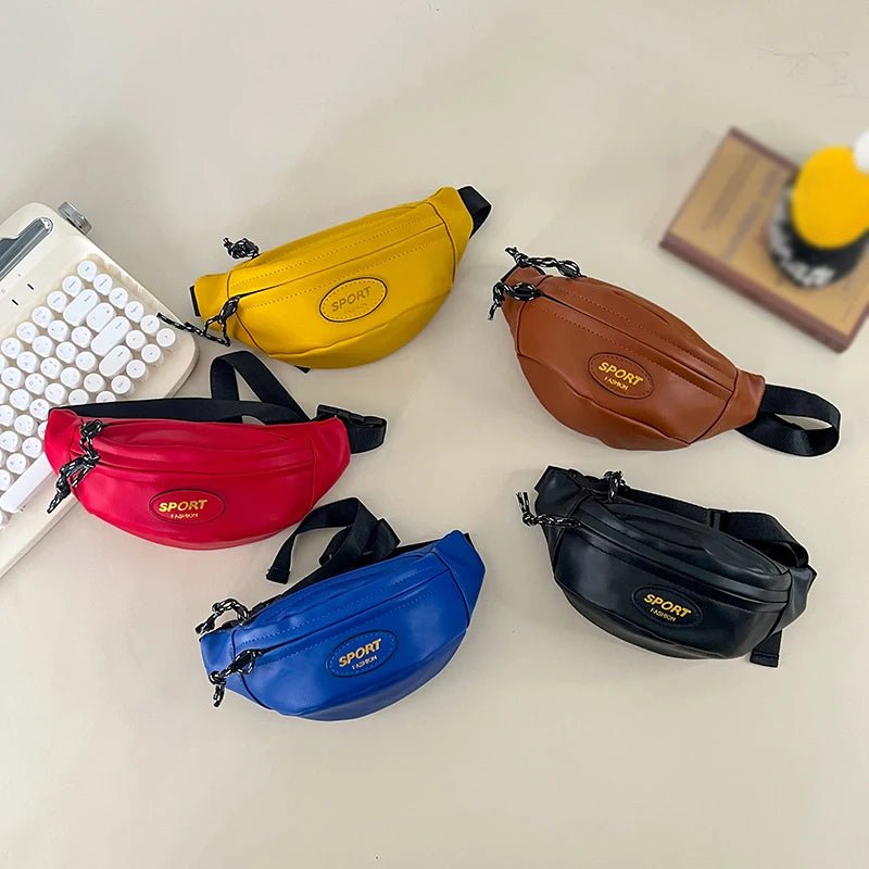 Waist Bag Children Fanny Pack Purse Travel CrossBody Fashion Kids Belt Shoulder Bum Bag for Girl Boy Sport Chest Bags - Checkouts UK