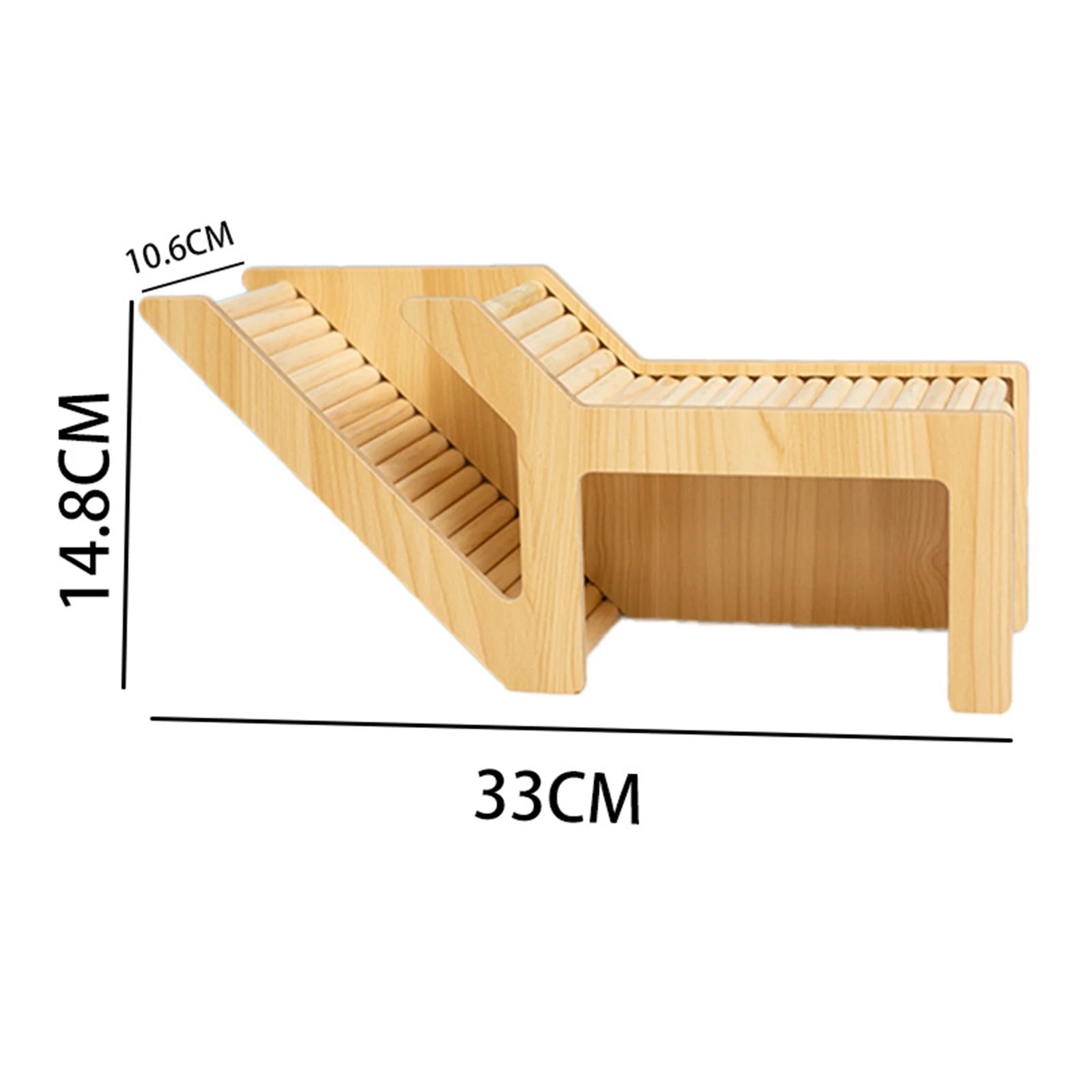 Washable Hamster Hideaway Wooden Hamster House with Climbing Ladder Small Pet Castle Home for Dwarf Mice Gerbils Small Pets - Furbury