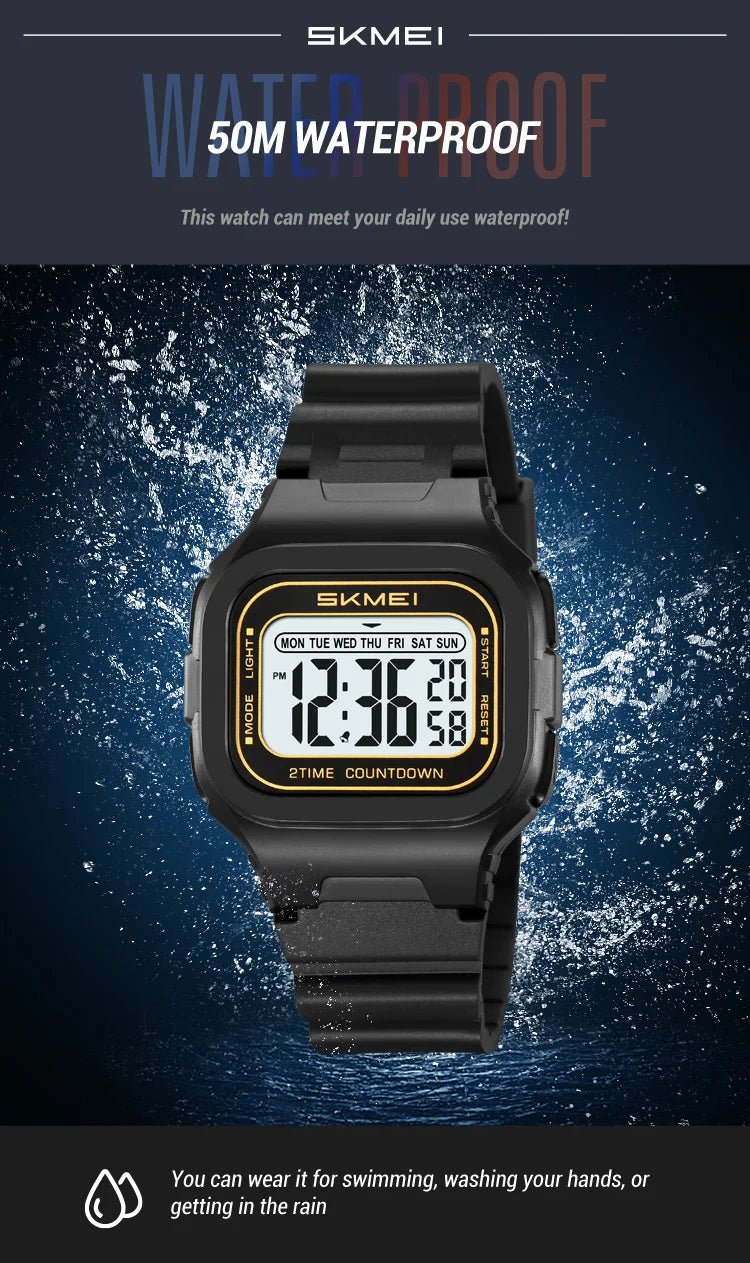 Waterproof Clock Electronic Watches Chrono Students Military Watch Sports Digital Wristwatches For Men Women Reloj Hombre - Checkouts USA