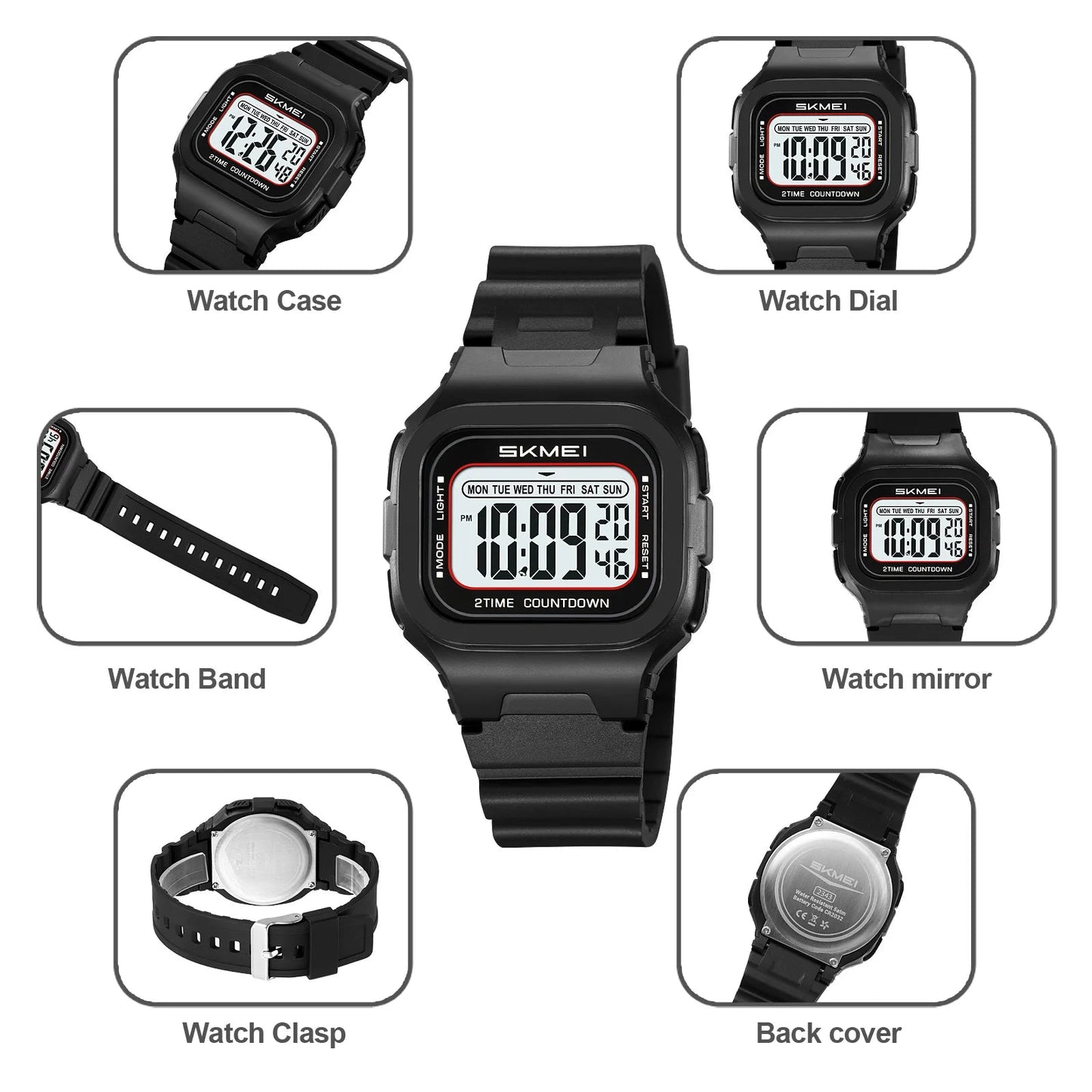 Waterproof Clock Electronic Watches Chrono Students Military Watch Sports Digital Wristwatches For Men Women Reloj Hombre - Checkouts USA