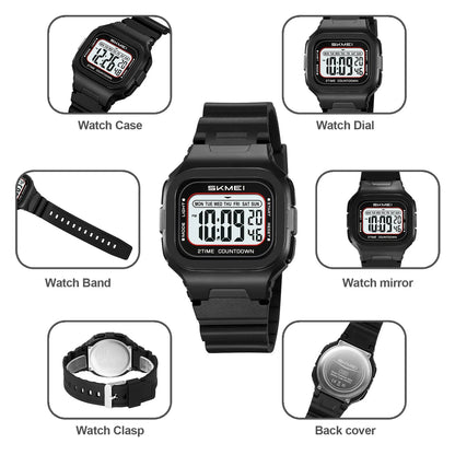 Waterproof Clock Electronic Watches Chrono Students Military Watch Sports Digital Wristwatches For Men Women Reloj Hombre - Checkouts USA