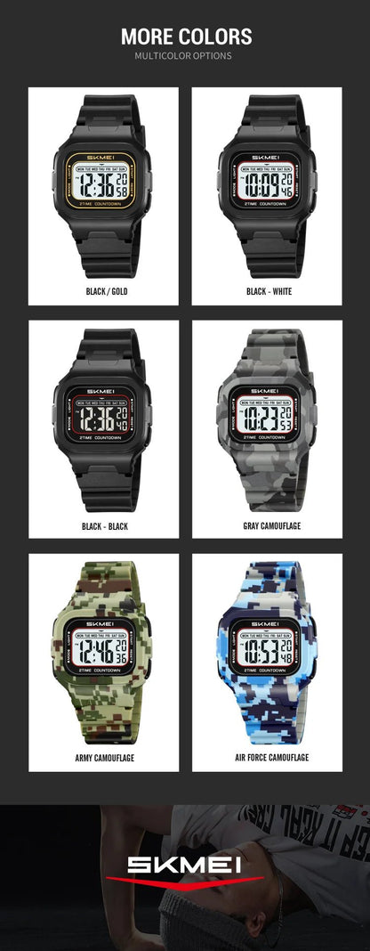Waterproof Clock Electronic Watches Chrono Students Military Watch Sports Digital Wristwatches For Men Women Reloj Hombre - Checkouts USA