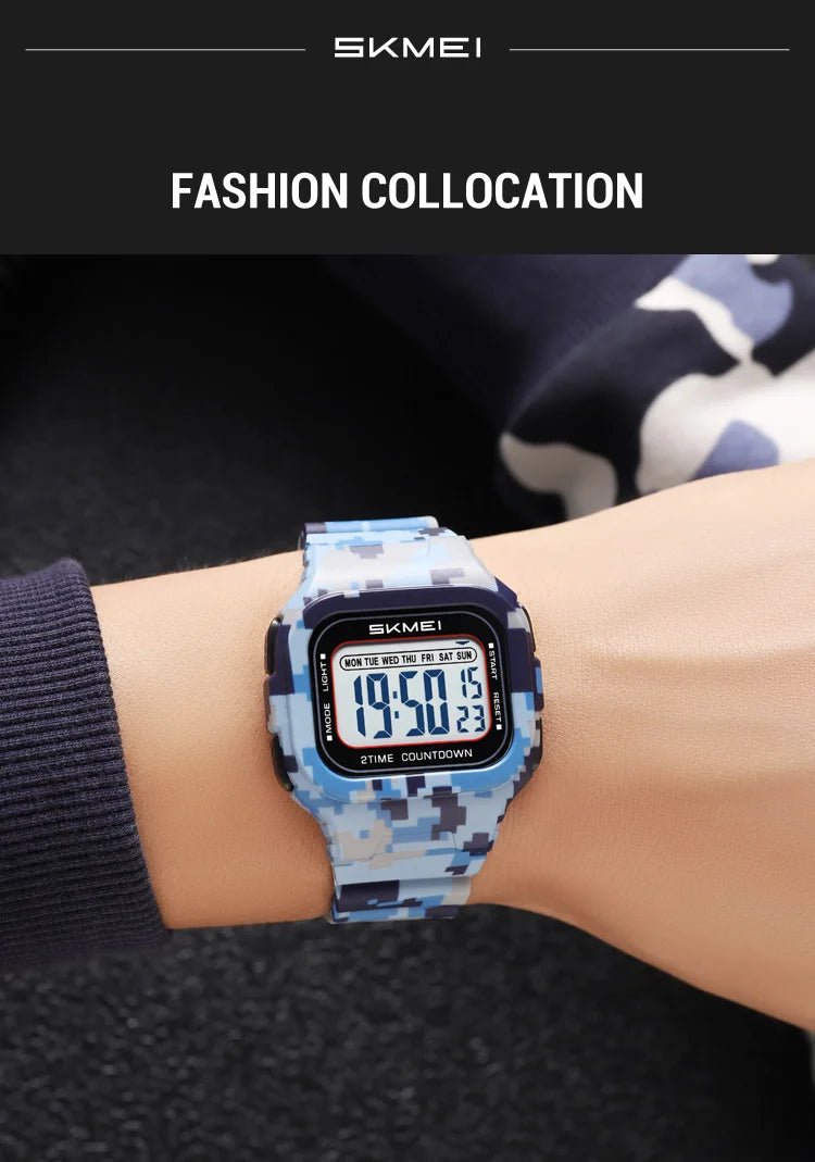 Waterproof Clock Electronic Watches Chrono Students Military Watch Sports Digital Wristwatches For Men Women Reloj Hombre - Checkouts USA