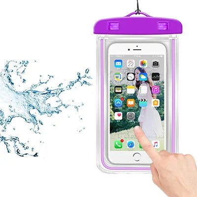 Waterproof Phone Pouch Drift Diving Swimming Bag Underwater Dry Bag Case Cover For Phone Water Sports Beach Pool Skiing 6 inch - Checkouts UK