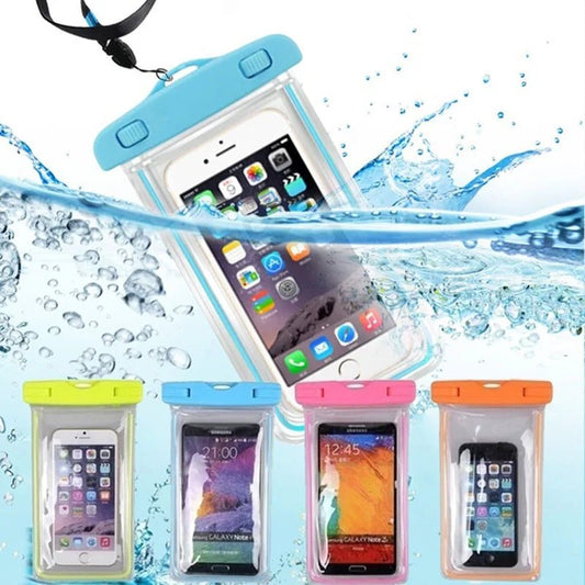 Waterproof Phone Pouch Drift Diving Swimming Bag Underwater Dry Bag Case Cover For Phone Water Sports Beach Pool Skiing 6 inch - Checkouts UK