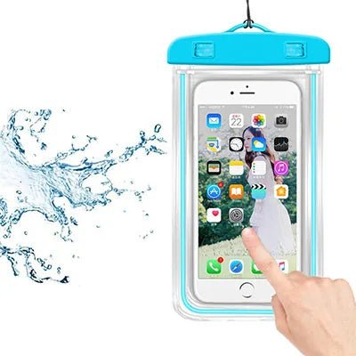 Waterproof Phone Pouch Drift Diving Swimming Bag Underwater Dry Bag Case Cover For Phone Water Sports Beach Pool Skiing 6 inch - Checkouts UK