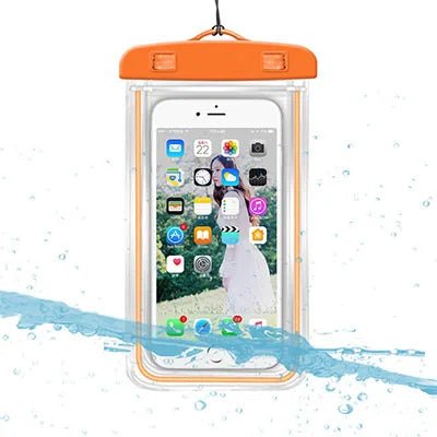 Waterproof Phone Pouch Drift Diving Swimming Bag Underwater Dry Bag Case Cover For Phone Water Sports Beach Pool Skiing 6 inch - Checkouts UK
