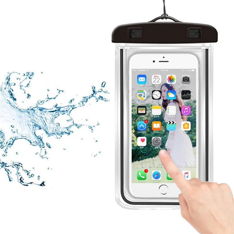 Waterproof Phone Pouch Drift Diving Swimming Bag Underwater Dry Bag Case Cover For Phone Water Sports Beach Pool Skiing 6 inch - Checkouts UK