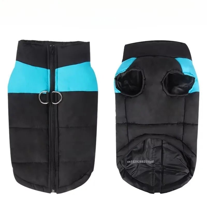Waterproof Warm Dog Clothes Pet Coat Winter Vest Padded Zipper Jacket Dog Clothing for Small Medium Big Dogs Outfit - Checkouts UK