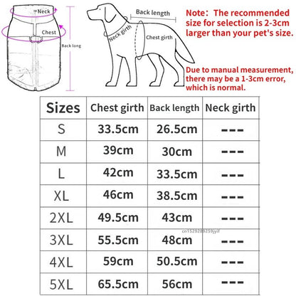 Waterproof Warm Dog Clothes Pet Coat Winter Vest Padded Zipper Jacket Dog Clothing for Small Medium Big Dogs Outfit - Checkouts UK