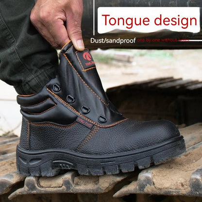 Wear - resisting Men Work Safety Boots Anti - smash Anti - puncture Work Sneakers Waterproof Boots Indestructible Protective Work Boot - Checkouts USA