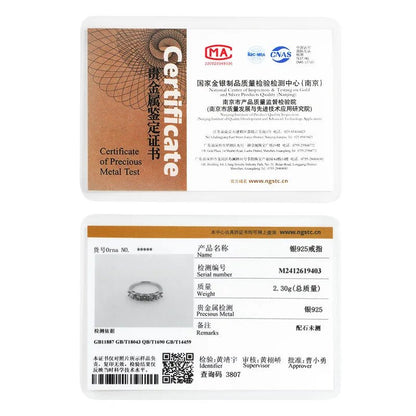 White Gold D Color 4mm Moissanite Ring for Women 1.5CTTW Stone Match Diamond Wedding Band Bride S925 Sterling Silver - Checkouts USA