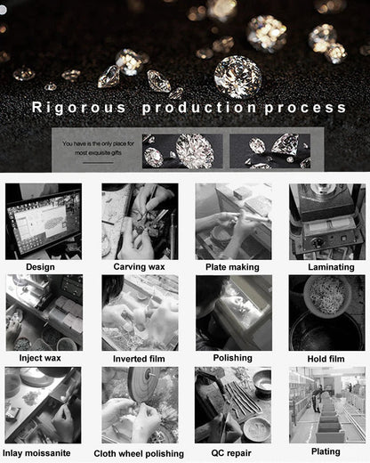 White Gold D Color 4mm Moissanite Ring for Women 1.5CTTW Stone Match Diamond Wedding Band Bride S925 Sterling Silver - Checkouts USA