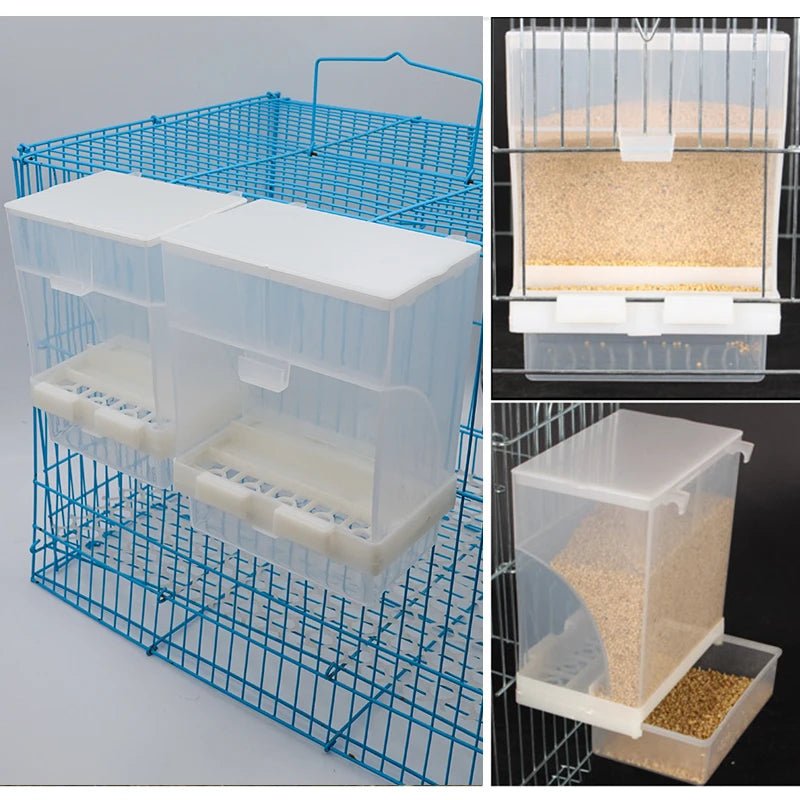 Wholesale Bulk 1 - 5 Pcs Removable Automatic Bird Feeder Pet Bird Container Prevention Splash Food Skin Peony Hanging Bird Feeding Tools - Furbury