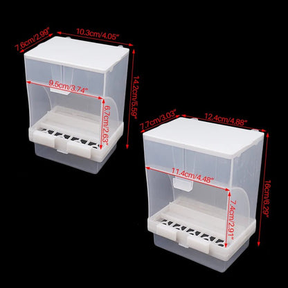 Wholesale Bulk 1 - 5 Pcs Removable Automatic Bird Feeder Pet Bird Container Prevention Splash Food Skin Peony Hanging Bird Feeding Tools - Furbury