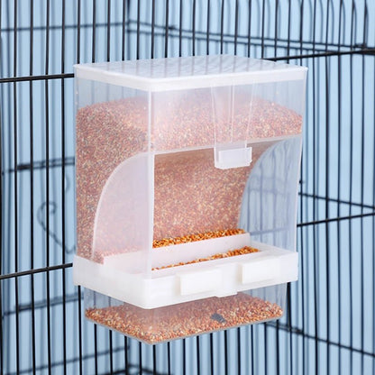 Wholesale Bulk 1 - 5 Pcs Removable Automatic Bird Feeder Pet Bird Container Prevention Splash Food Skin Peony Hanging Bird Feeding Tools - Furbury
