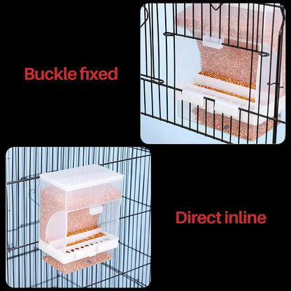Wholesale Bulk 1 - 5 Pcs Removable Automatic Bird Feeder Pet Bird Container Prevention Splash Food Skin Peony Hanging Bird Feeding Tools - Furbury