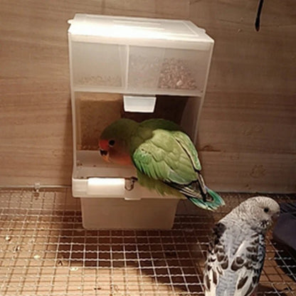 Wholesale Bulk 1 - 5 Pcs Removable Automatic Bird Feeder Pet Bird Container Prevention Splash Food Skin Peony Hanging Bird Feeding Tools - Furbury