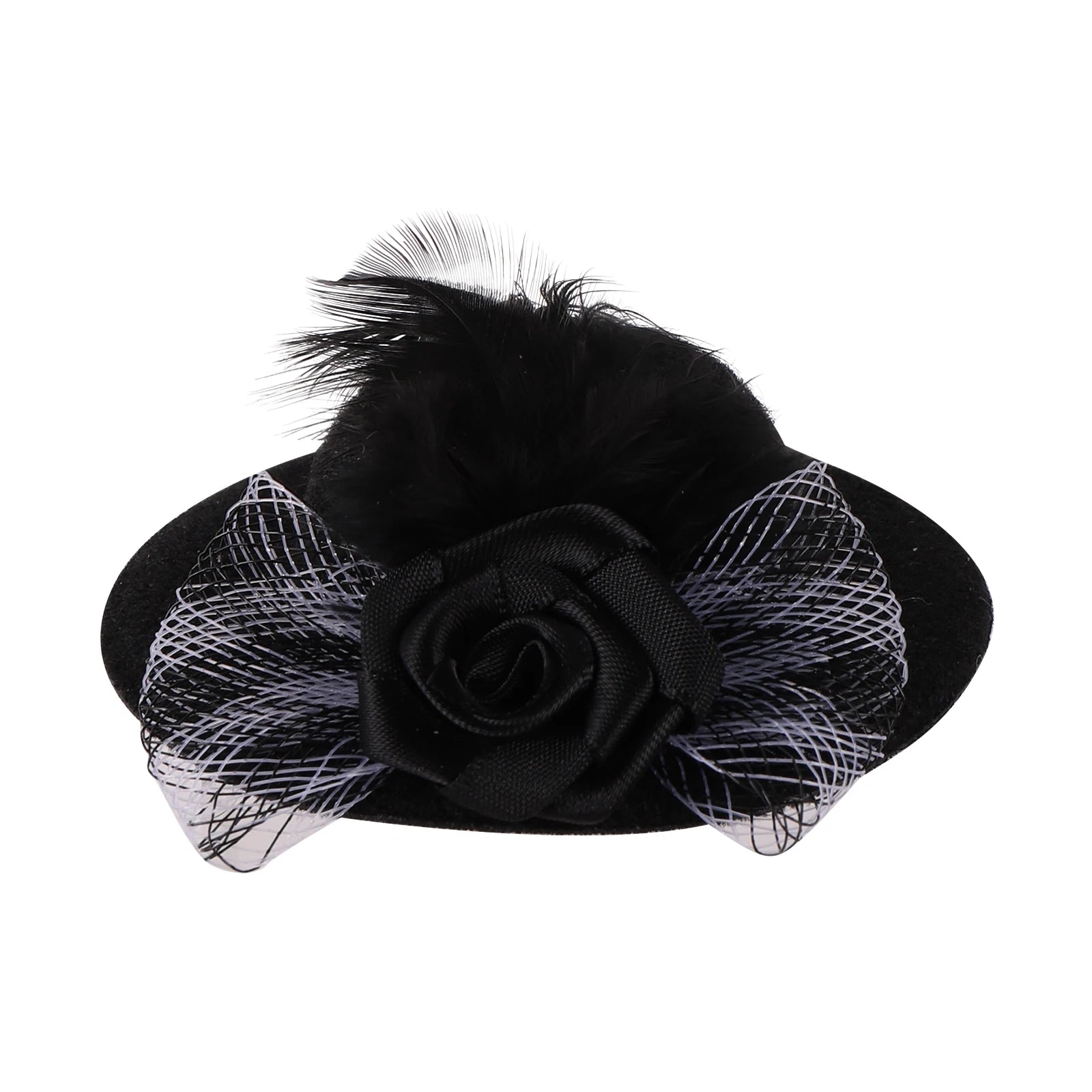 Wholesale Bulk 1 Pc Pet Hen Decorative Hat Velvet Large Silk Flower Topper Hamster Lizard Hat Adjustable Parrot Topper Pet Fashion Clothing - Furbury