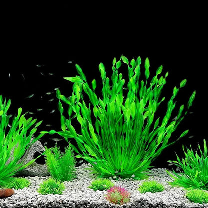 Wholesale Bulk 1pc Artificial Underwater Plants Aquarium Fish Tank Seaweed Decoration Green Purple Water Grass Viewing Decorations for Home - Furbury