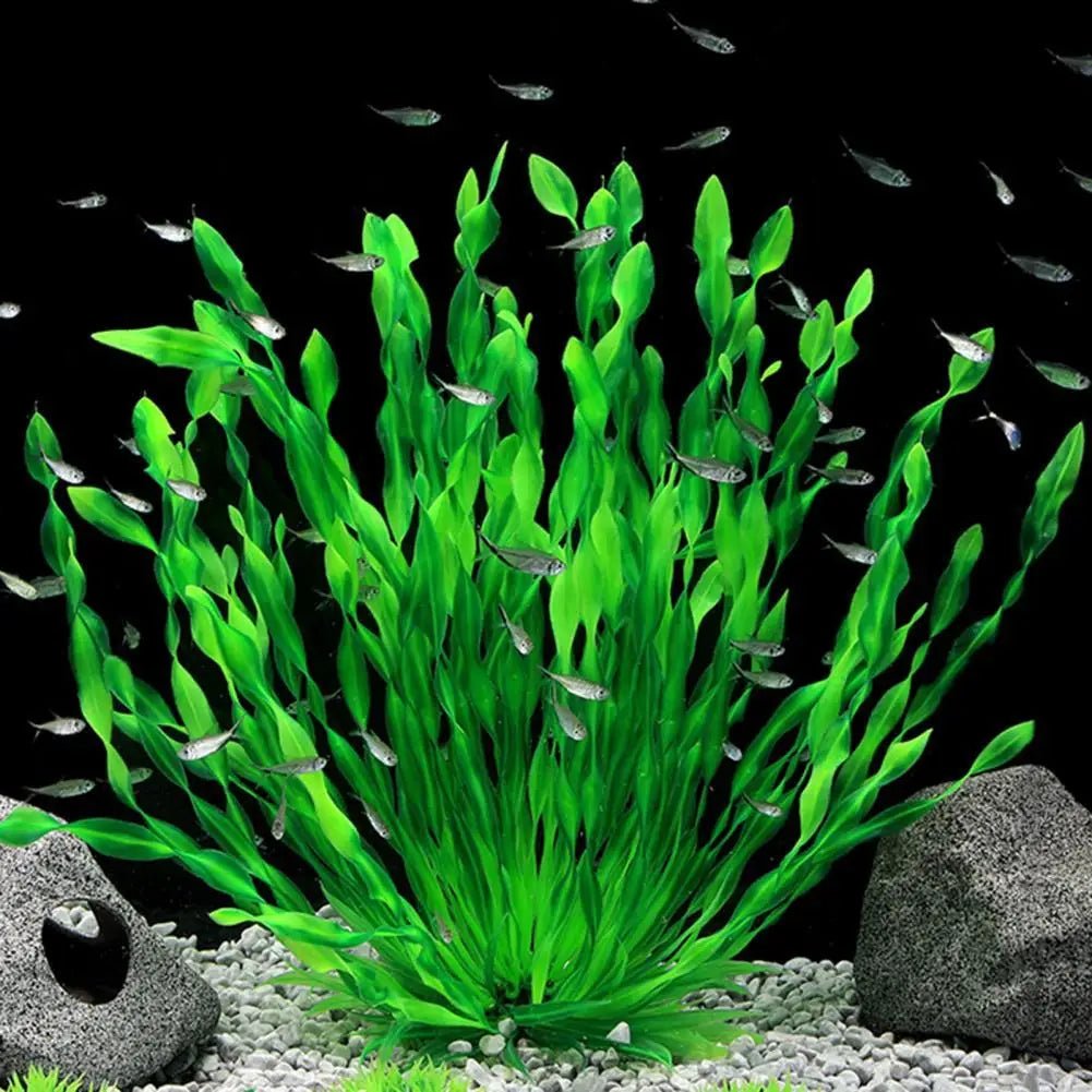Wholesale Bulk 1pc Artificial Underwater Plants Aquarium Fish Tank Seaweed Decoration Green Purple Water Grass Viewing Decorations for Home - Furbury