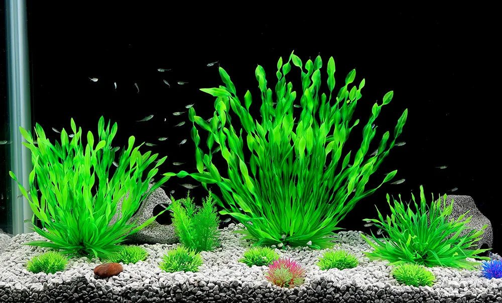 Wholesale Bulk 1pc Artificial Underwater Plants Aquarium Fish Tank Seaweed Decoration Green Purple Water Grass Viewing Decorations for Home - Furbury