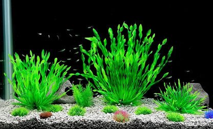 Wholesale Bulk 1pc Artificial Underwater Plants Aquarium Fish Tank Seaweed Decoration Green Purple Water Grass Viewing Decorations for Home - Furbury