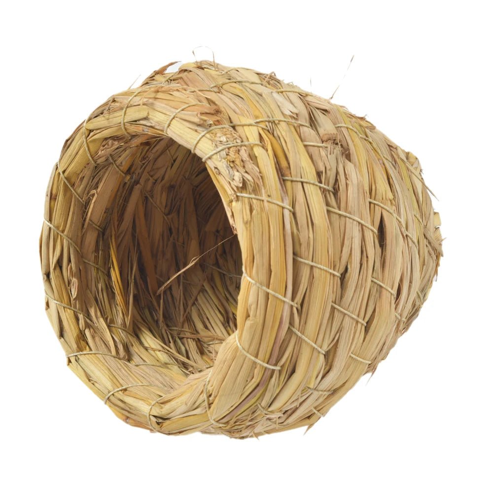 Wholesale Bulk 1pc Natural Handmade Straw Bird Nest Pigeon House Parrot Nest Warm Pet Bedroom Courtyard Small Animal Bird Cages - Furbury