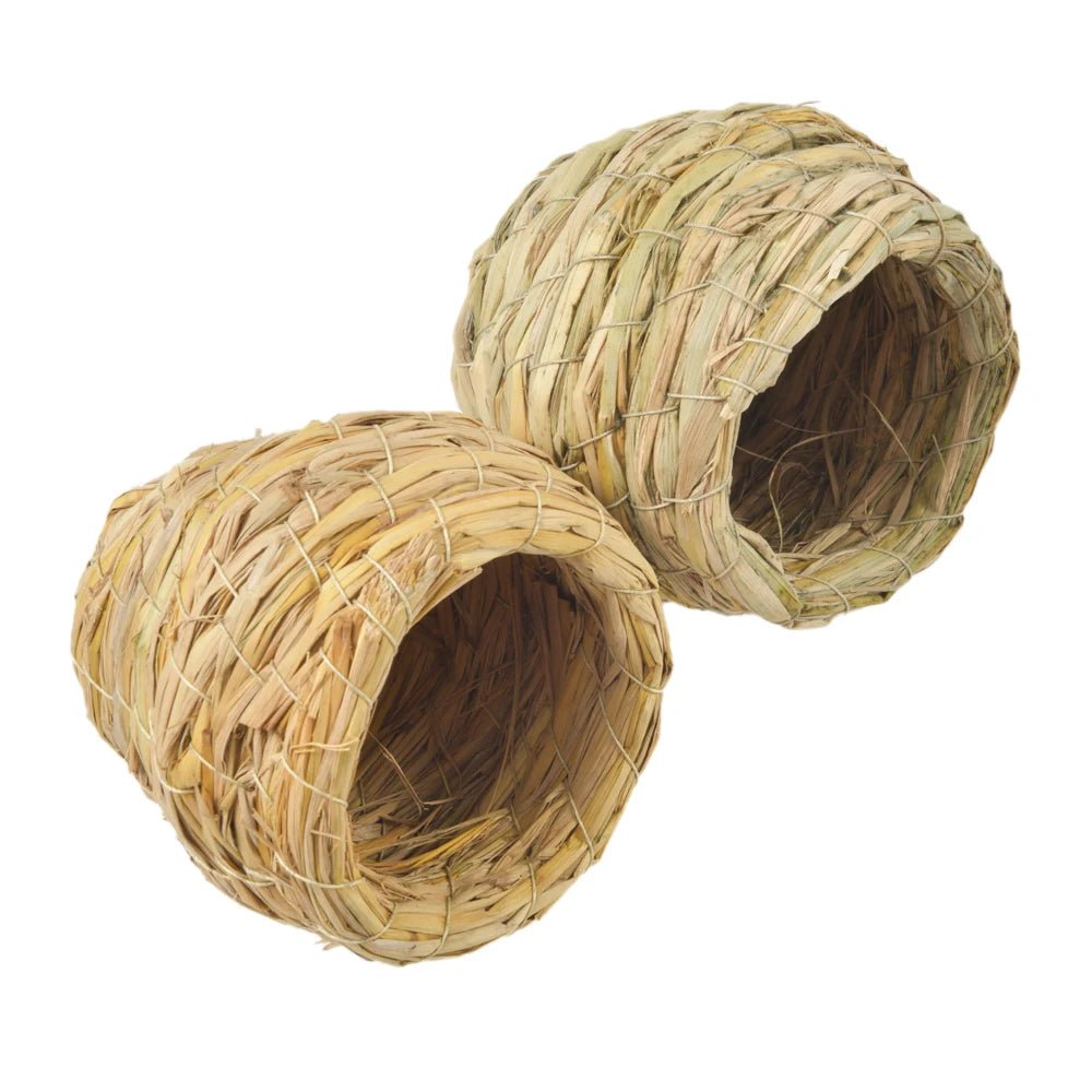 Wholesale Bulk 1pc Natural Handmade Straw Bird Nest Pigeon House Parrot Nest Warm Pet Bedroom Courtyard Small Animal Bird Cages - Furbury