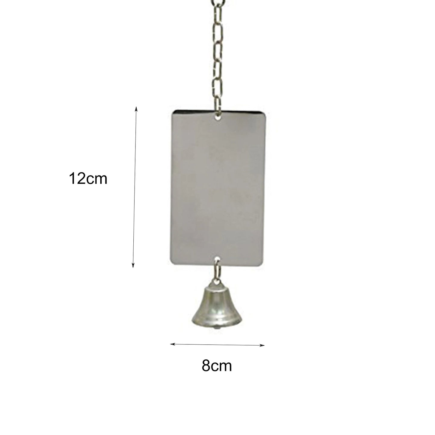 Wholesale Bulk 1Pc Parrot Bird Parakeet Hanging Mirror Bell Play Toy Cage Decoration Pet Supplies - Furbury