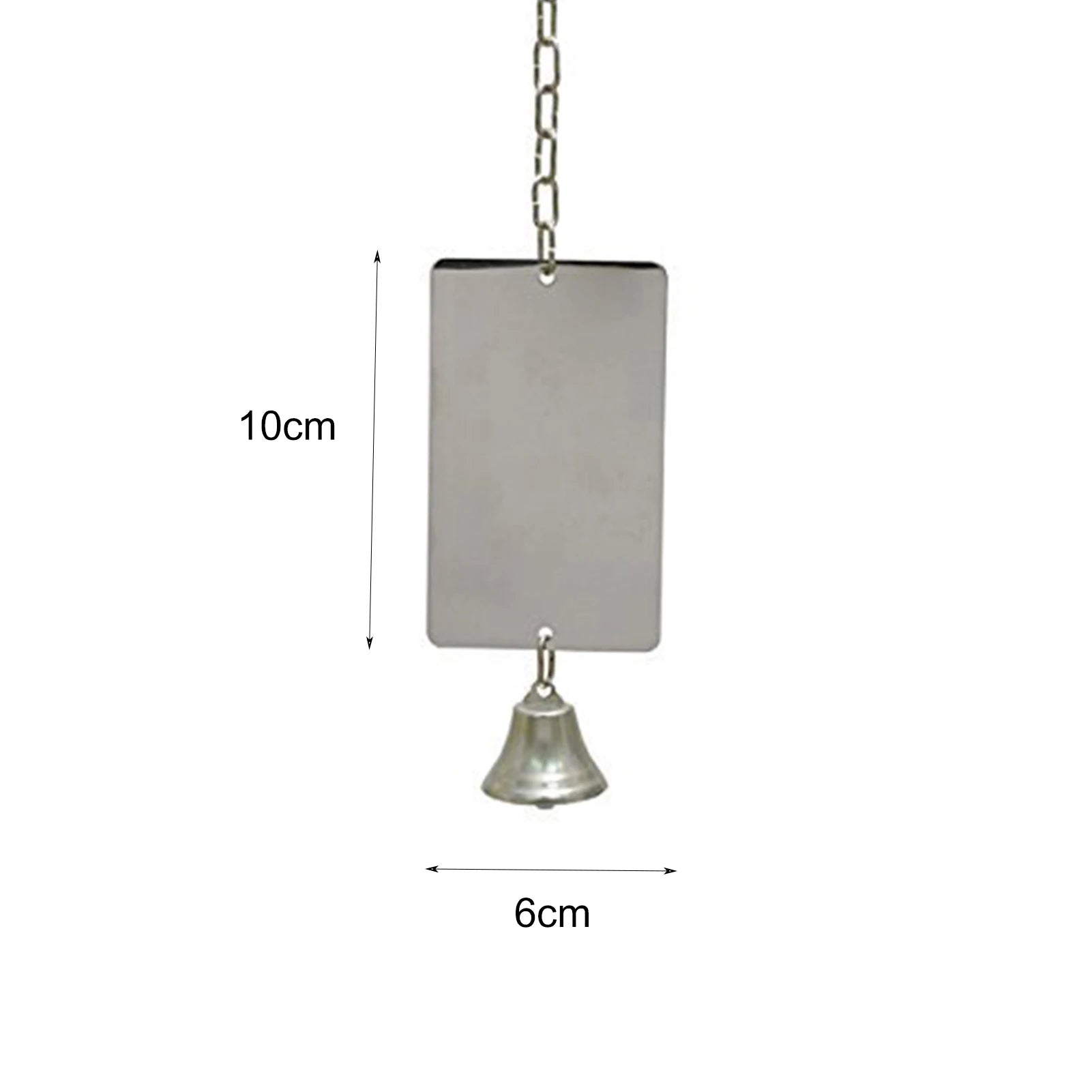 Wholesale Bulk 1Pc Parrot Bird Parakeet Hanging Mirror Bell Play Toy Cage Decoration Pet Supplies - Furbury