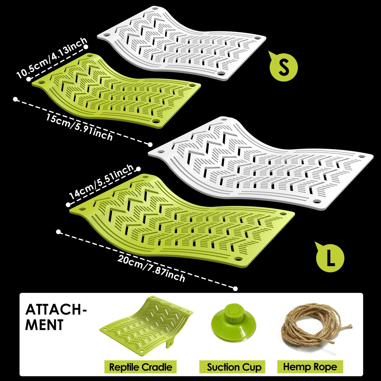 Wholesale Bulk 1pc Reptile Hammock Swing Perch, Durable Plastic Climbing Hanging Bed for Lizards, Geckos, Frogs, Snakes, Spiders - Pet Play - Furbury