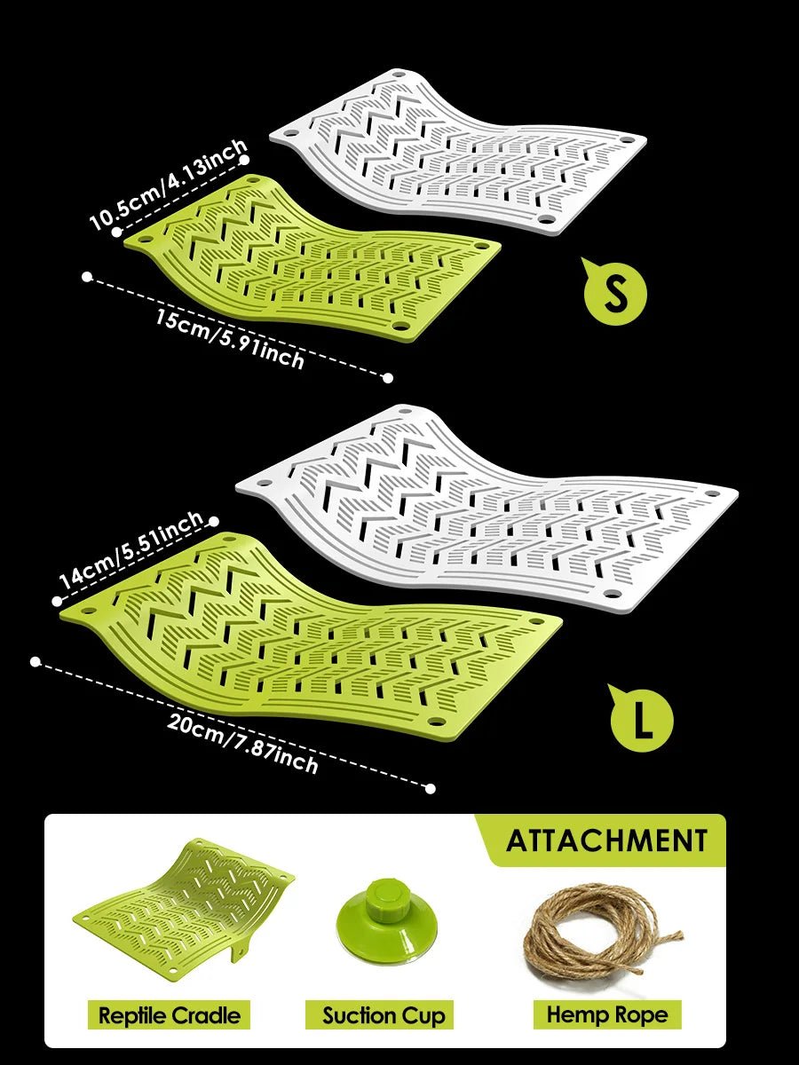 Wholesale Bulk 1pc Reptile Hammock Swing Perch, Durable Plastic Climbing Hanging Bed for Lizards, Geckos, Frogs, Snakes, Spiders - Pet Play - Furbury