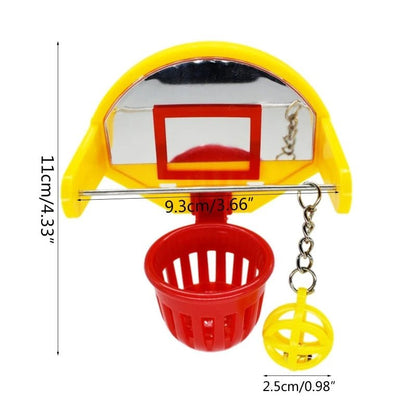 Wholesale Bulk 367A Funny Parrot Birds Mini Basketball Hoop Props Parakeet Ball Chew Toy Pet Supplies - Furbury
