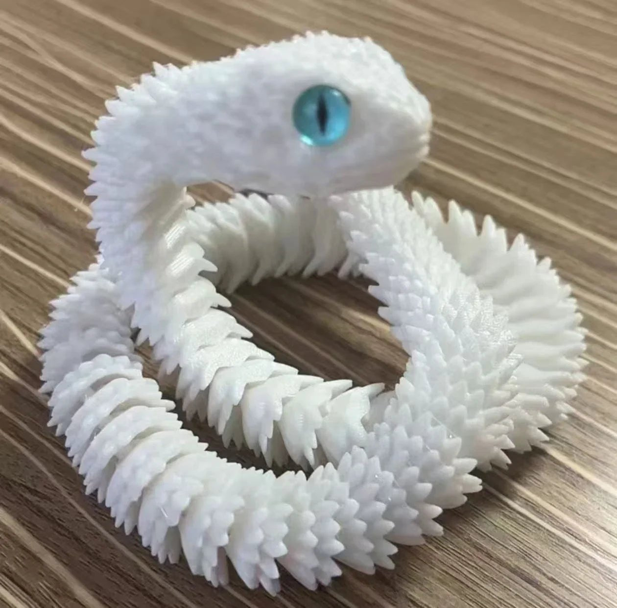 Wholesale Bulk 3D Printed Snake Rotatable Joints Snake Figurines Home Office Desktop Crafts Ornament Creative Home Garden Landscape DIY Animal - Furbury
