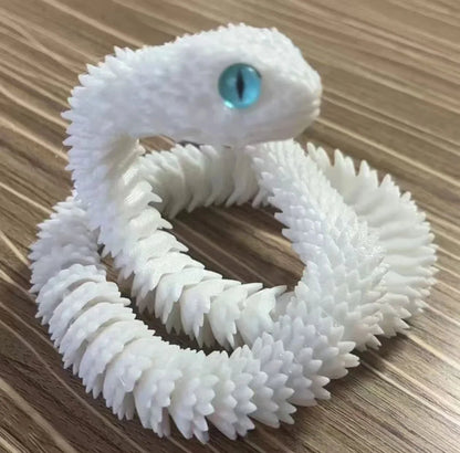 Wholesale Bulk 3D Printed Snake Rotatable Joints Snake Figurines Home Office Desktop Crafts Ornament Creative Home Garden Landscape DIY Animal - Furbury