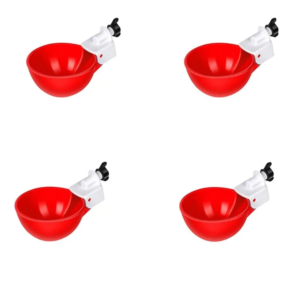 Wholesale Bulk 4PCS Poultry Kit Automatic Chicken Water Feeder Automatic Drinking Bowl Feeding Watering Supplie Chicken Waterer - Furbury