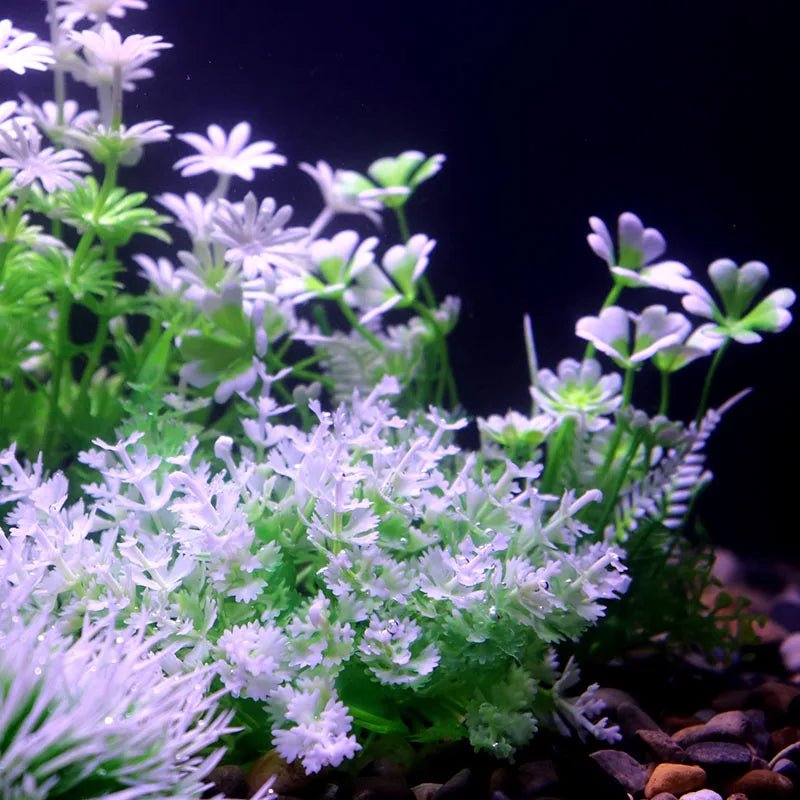 Wholesale Bulk Aquarium Plants Ornaments Plastic Simulation Artificial Water White Yellow Brown Red Grass Fish Tank Decoration Accessories - Furbury