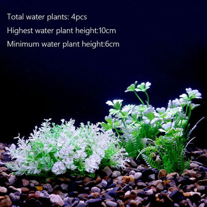 Wholesale Bulk Aquarium Plants Ornaments Plastic Simulation Artificial Water White Yellow Brown Red Grass Fish Tank Decoration Accessories - Furbury