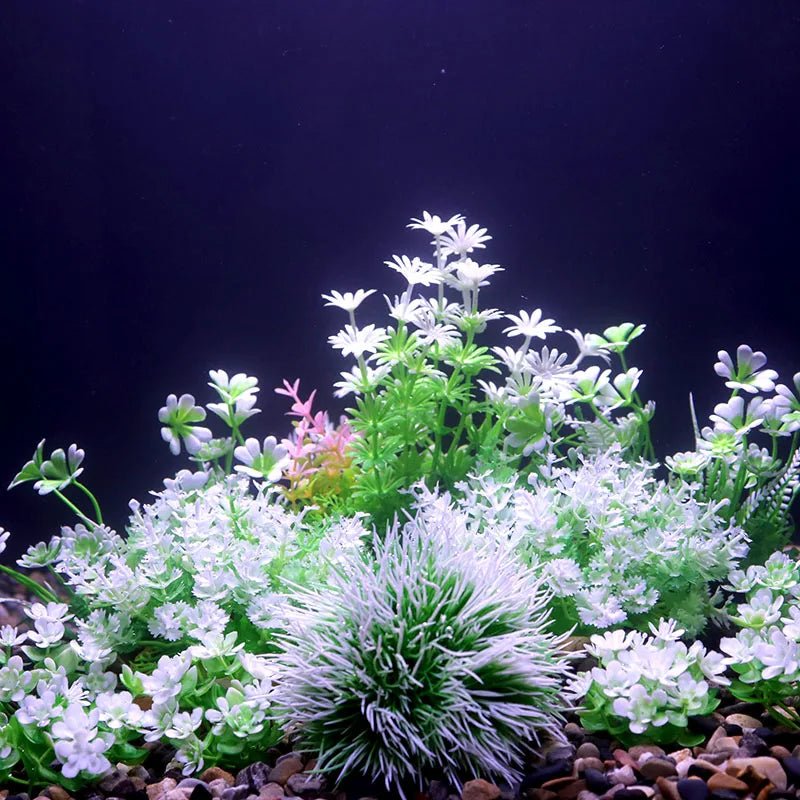 Wholesale Bulk Aquarium Plants Ornaments Plastic Simulation Artificial Water White Yellow Brown Red Grass Fish Tank Decoration Accessories - Furbury