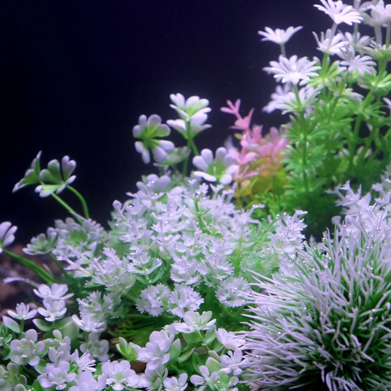 Wholesale Bulk Aquarium Plants Ornaments Plastic Simulation Artificial Water White Yellow Brown Red Grass Fish Tank Decoration Accessories - Furbury