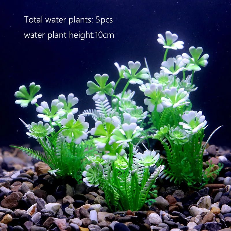 Wholesale Bulk Aquarium Plants Ornaments Plastic Simulation Artificial Water White Yellow Brown Red Grass Fish Tank Decoration Accessories - Furbury